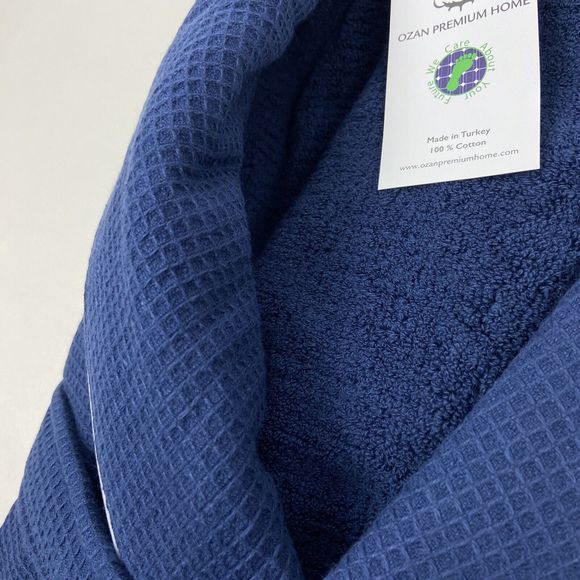 Ozan Premium Home 100% Cotton Majesty Unisex Bath Robe Size: L/XL - Picture 7 of 9